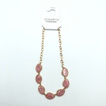 Sugarfix by Baublebar Necklace Resin Pink Gold Tone - £7.66 GBP