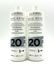 Clairol Professional Pure White Creme Developer 20 Volume 32 oz-2 Pack - £21.15 GBP