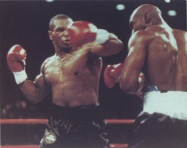 MIKE TYSON vs EVANDER HOLYFIELD 8X10 PHOTO BOXING PICTURE RING ACTION - $4.94