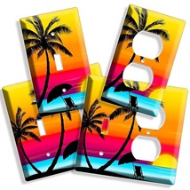 Paradise Palm Beach Romantic Sunset Light Switch Outlet Wall Plate Cover Sunrise - £9.58 GBP+