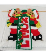 Noel Bears Completed Christmas Felt Wall Hanging Kit 17&quot;x19&quot; Design Work... - £38.22 GBP