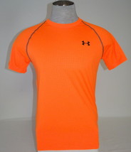 Under Armour UA Tech Orange Patterned Short Sleeve Athletic Shirt Men&#39;s NWT - £35.96 GBP