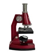 Vtg Tasco Microscope Model 60750-0 Red Plastic Lighted Tested Battery Op... - $19.99