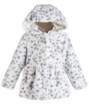 First Impressions Girls Hooded Faux-Fur Coat - $28.00