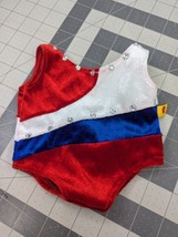 Build a Bear Gymnastic Leotard Red White Blue Stuffed Animal Toy - £4.67 GBP