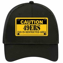 Caution 49ers Novelty Black Mesh License Plate Hat - £22.79 GBP