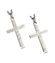 Shields of Strength Men&#39;s Stainless Cross Necklace - - $256.11