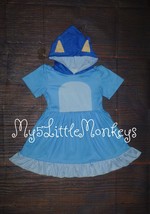 NEW Bluey Girls Hooded Dress Halloween Costume - £10.86 GBP