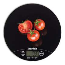 Starfrit - Digital Kitchen Scale, Maximum Capacity 5kg, Glass Platform, Black - £33.00 GBP