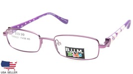 New B.U.M. Equipment Kids Bashful Grape Violet Eyeglasses Glasses 46-16-130mm - $53.89