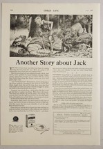1926 Print Ad Post Grape Nuts Cereal Jack &amp; Beanstalk Slays the Giant  - £13.16 GBP
