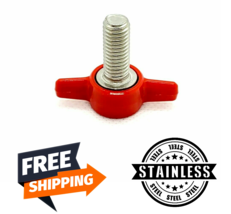 M8 x 1.25mm Thumb Screw T Bolts Red Tee Wing Plastic Clamping Knob 8mm 4-12 Pack - £9.40 GBP+
