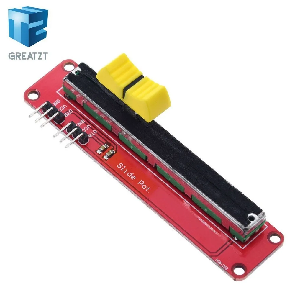 GREATZT 1PCS  Slide Potentiometer 10K Linear Module Dual Output for Arduino AVR - £6.79 GBP
