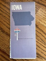 1969 Standard Iowa State Highway Transportation Travel Road Map - £7.42 GBP