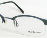 Vintage Eye Society Von RK Design ES17 073 Blau/Grün Brille 47-19-135mm - $96.12