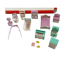 Fisher-Price Precious Places 10 pc. Dollhouse Furniture Lot - £34.13 GBP