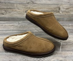 My Pillow MySlippers Mens Slippers Size 10 Chestnut Suede Slip-On Clog M... - $37.62