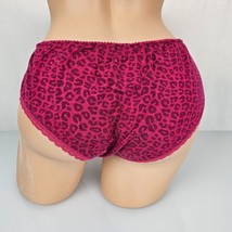 Barely There 2083 Pink Leopard Panties Lace Bikini Stretchy Soft 8 XL - $23.76