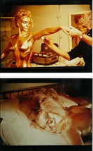 *GOLDFINGER (1964) Lot of 2 Photos Shirley Eaton Being Covered With Gold Paint - £39.96 GBP