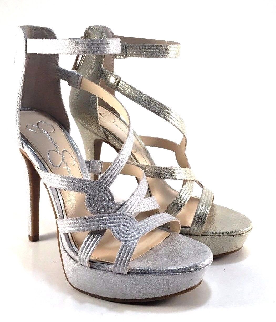 Jessica Simpson Bellanne Shimmer Strappy Stiletto Dress Sandal Choose Sz/Color - $47.00