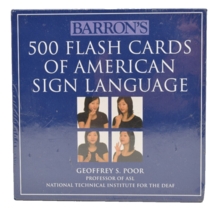Barron&#39;s 500 Flash Cards Of American Sign Language Sealed Geoffrey Poor - £31.06 GBP