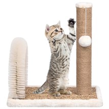 Cat Tree with Arch Grooming Brush and Scratch Post - £19.04 GBP