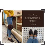 Chaussures Noires en Raphia et cuir avec des couleurs, 100% faites à la ... - $81.75