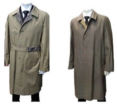Raincoat Man Double Face Size 52 Ita Vtg Tweed New Classic handcrafted New - £123.56 GBP+