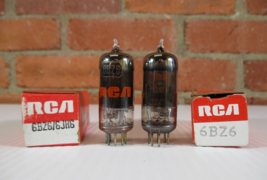 RCA 6BZ6 Vacuum Tubes Pair Smoked Glass TV-7 Tested NOS NIB - $12.50