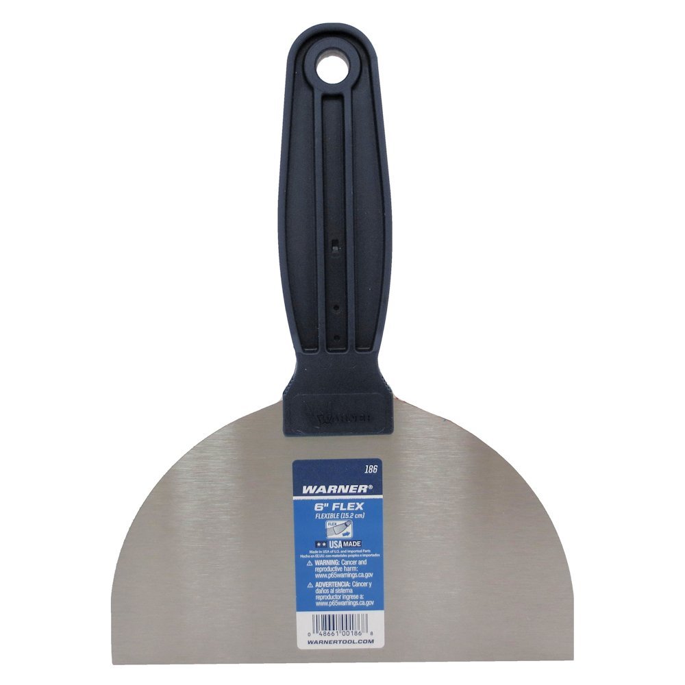 Warner 186 Flexible Carbon Steel 6" Drywall Putty Tape Broad Flex Knife USA Made - $3.98