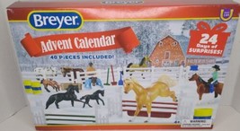 BREYER HORSES ADVENT CALENDAR Play Set 24 Days Surprises 40 pc # 700700 ... - £20.24 GBP