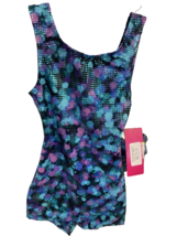Bloch Gymnastics Ink Spot Biketard Blue Size XS Child (2-4) NEW - €12,20 EUR