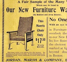 Jordan Marsh Co Morris Chair 1894 Advertisement Victorian Furniture ADBN1i - £13.81 GBP