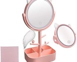 Pink Touch-Screen Light Control Portable High Definition Cosmetic Lighte... - £29.78 GBP