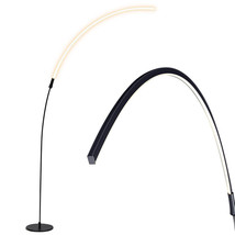 LED Arc Floor Lamp Modern Minimalist Standing Lamp w/ 3 Brightness Levels Black - £118.94 GBP