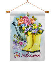 Spring Shower - Impressions Decorative Wood Dowel with String House Flag Set HS1 - £37.54 GBP