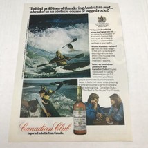 Vtg 1973 Print Ad Canadian Club Whiskey Advertising Art  - £7.88 GBP