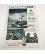 Vtg 1973 Print Ad Canadian Club Whiskey Advertising Art  - £7.75 GBP