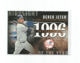 Derek Jeter (New York Yankees) 2015 Topps Highlight Of The Year Insert #H-24 - £3.92 GBP