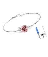 Rose Cremation Urn Jewelry for Ashes - 925 Sterling Silver Memorial Ring A - $113.97