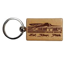 Skeeter Performance Boats 2 Sided Laser Engraved Wood Keychain (NEW) - $7.89