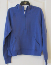 Member&#39;s Mark Long Sleeve 1/4 Zip Hoodie Very Peri (Blue)  Women&#39;s Sz L NWT - $335.15 MXN
