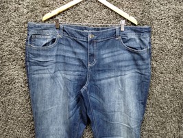 Maurices Jeans Women Plus 24 Long Blue Bootcut Stretch Ladies Pants Casual - £14.76 GBP