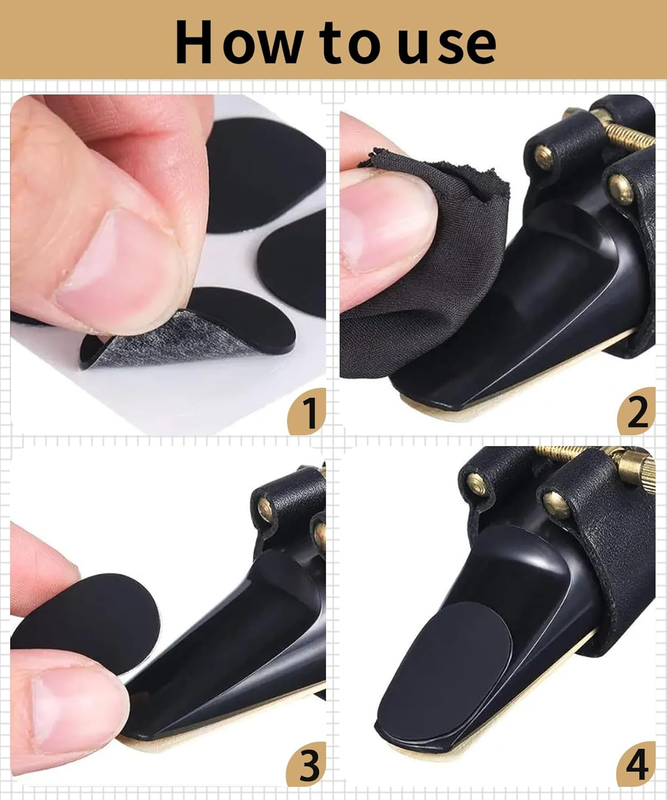 64Pcs 0.8Mm Thick Saxophone and Clarinet Mouthpiece Cushion - Alto/Tenor Sax Mou Item image 6