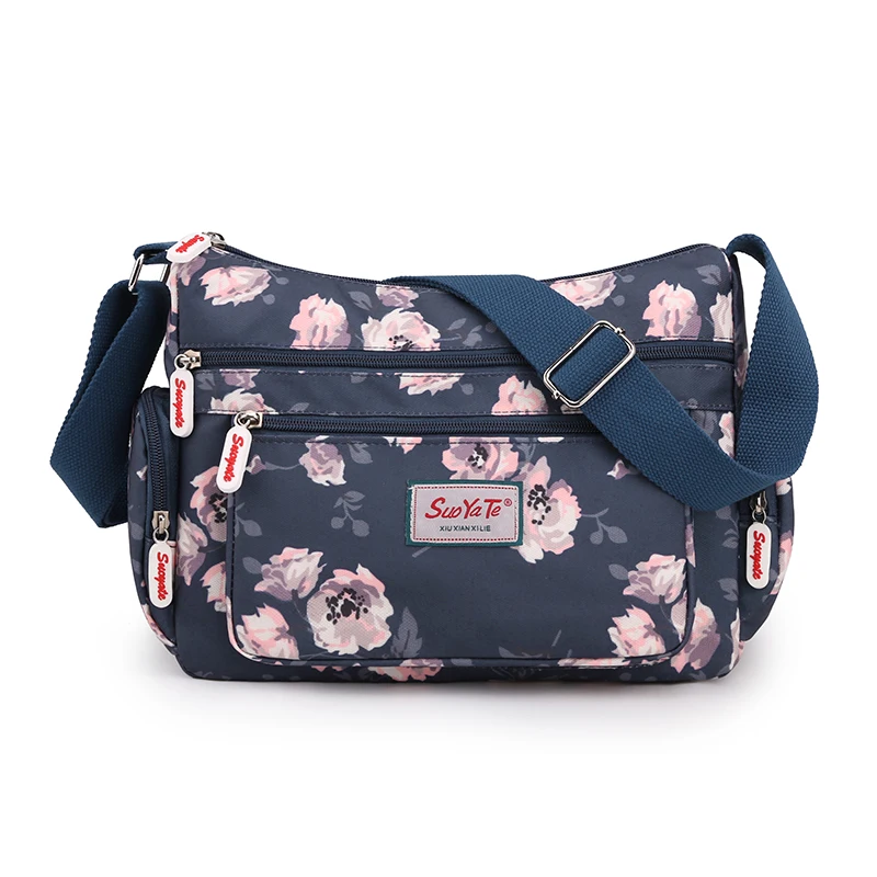 Fashion Floral Pattern Women&#39;s Shoulder Bag Casual Multi-pocket Female M... - $29.43