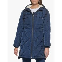 Levi's Women's Soft Sherpa Lined Diamond Quilted Long Parka Jacket - $79.20