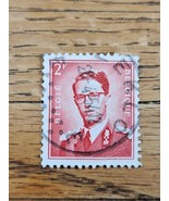 Belgium Stamp King Baudouin 2f Used Red - £0.73 GBP
