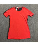 Lululemon Top Womens 8 Red Gray Short Sleeve Stretch Active Pima Cotton ... - $41.79 CAD