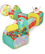 5Pc Play Tunnel Ball Pit Play Tent  Toddler Jungle Gym Play Crawl Tunnel... - £79.23 GBP
