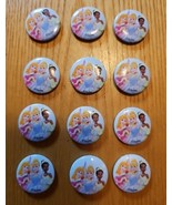 Disney Princesses Magnets Set of 12 1 inch Cinderella Sleeping Beauty Tiana - $23.04